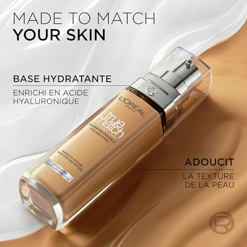 L'OREAL PARIS True Match Super Blendable Liquid Foundation With Matte, Natural Finish (Golden Amber 7D7W, 30Ml) Matte & Natural Finish - Full, Oily