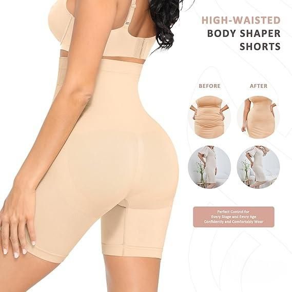 BD 4-in-1 Shaper - Quick Slim Shape Wear Tummy, Back, Thighs, Hips - Black/Efffective Seamless Tummy Tucker