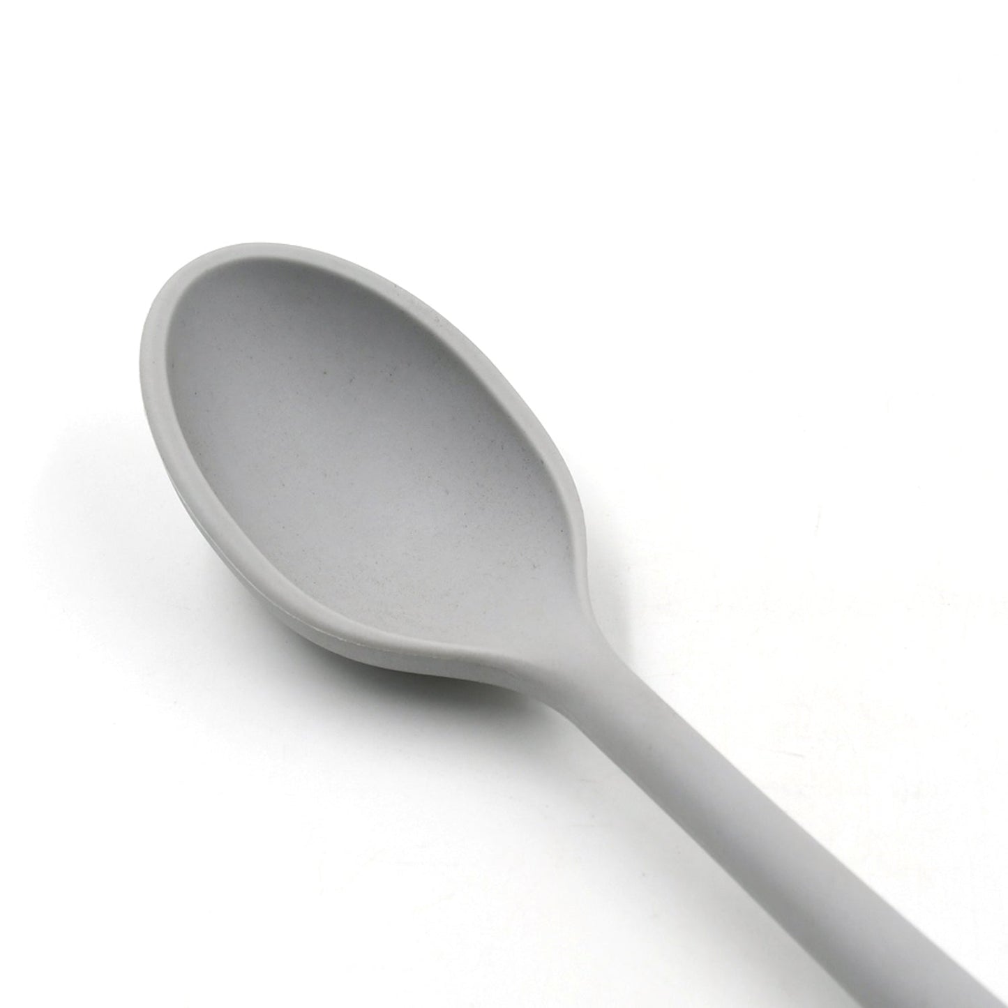 32 cm long heat resistant silicone spoon for cooking and stirring.