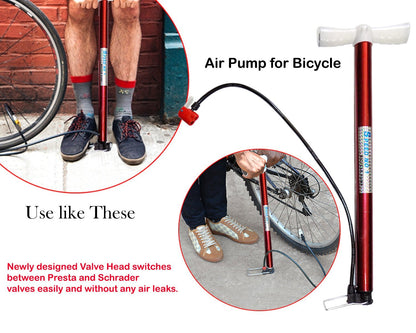 Heavy-duty steel air pump for efficient and reliable inflation.