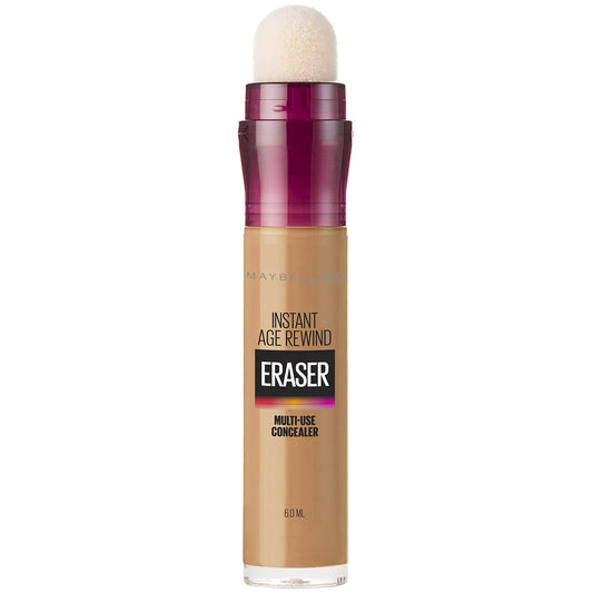 Maybelline New York Instant Age Rewind Luminous Liquid Concealer, Caramel, 6Ml And New York Fit Me Loose Finishing Powder,Acne Prone, 25 Medium, 20G, 2 count