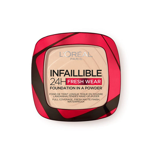L'Oreal Paris Infallible 24H Fresh Wear Foundation in a Powder, 120 Vanilla, 9g