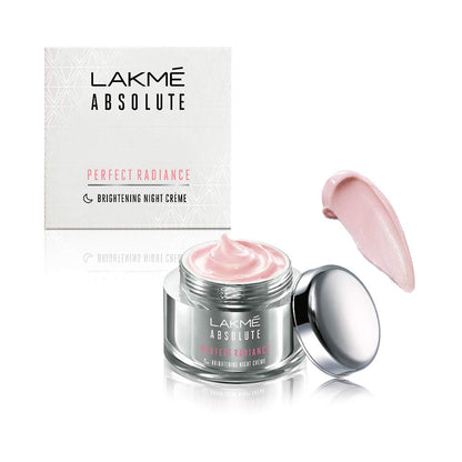 Lakmé Absolute Perfect Radiance Skin lightening/Brightening Night Creme 50 g And POND'S Age Miracle Wrinkle Corrector SPF 18 PA++ Day Cream 50 g