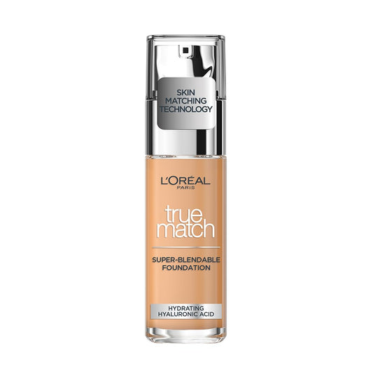 L'OREAL PARIS True Match Super Blendable Liquid Foundation With Matte, Natural Finish (Golden Amber 7D7W, 30Ml) Matte & Natural Finish - Full, Oily