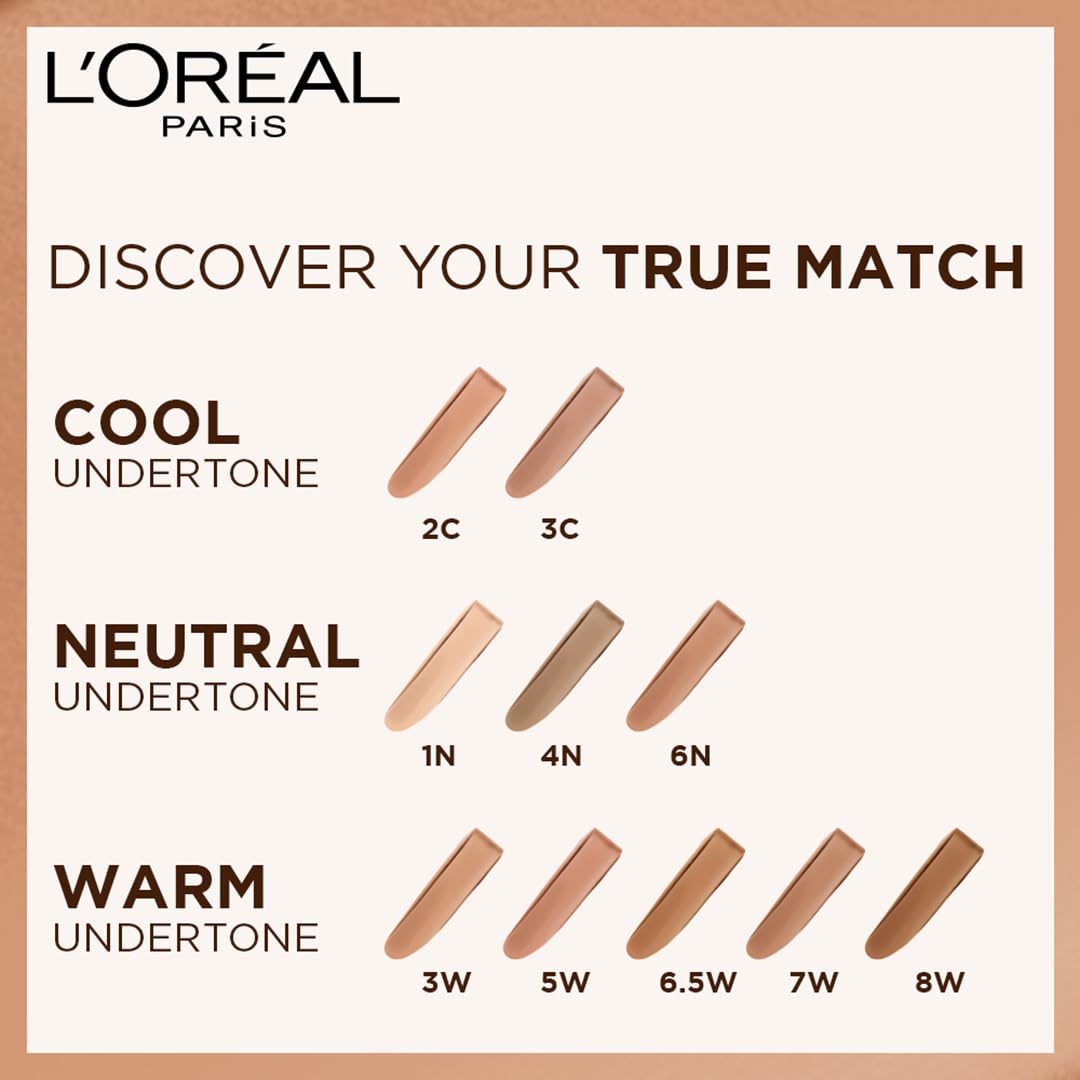 L'OREAL PARIS True Match Super Blendable Liquid Foundation With Matte, Natural Finish (Golden Amber 7D7W, 30Ml) Matte & Natural Finish - Full, Oily