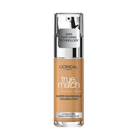 L'OREAL PARIS True Match Super Blendable Liquid Foundation With Matte, Natural Finish (Golden Amber 7D7W, 30Ml) Matte & Natural Finish - Full, Oily