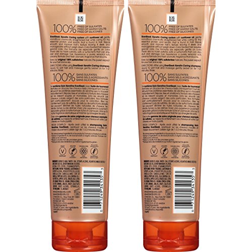 L'Oreal Ever Sleek Keratin Caring Conditioner Sunflower, 8.5 Fl Oz (Pack of 2)