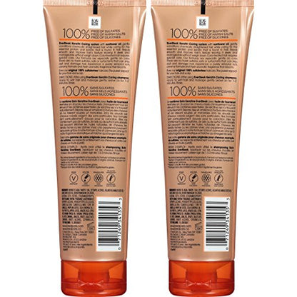 L'Oreal Ever Sleek Keratin Caring Conditioner Sunflower, 8.5 Fl Oz (Pack of 2)