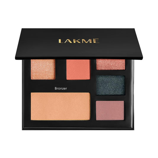 Lakme Glitterati Face Palette-Day Queen, multitasking pallete, high pigment payoff
