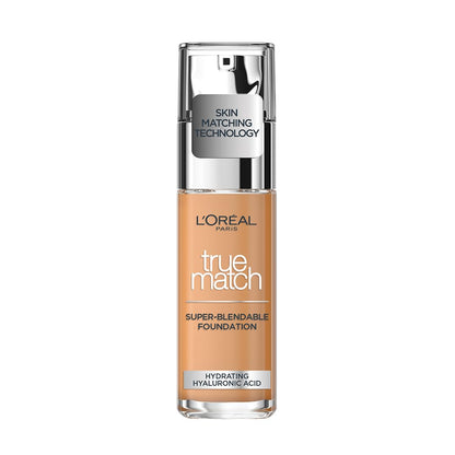 L'OREAL PARIS True Match Super Blendable Liquid Foundation With Matte, Natural Finish (Golden Amber 7D7W, 30Ml) Matte & Natural Finish - Full, Oily