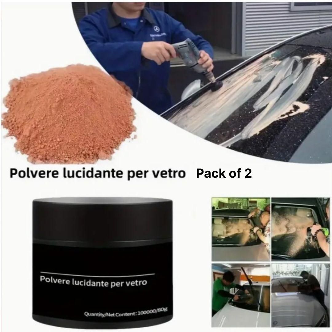 Polvere Lucidante Per Vetro Car Glass Polishing Powder 80g (Pack of 2)