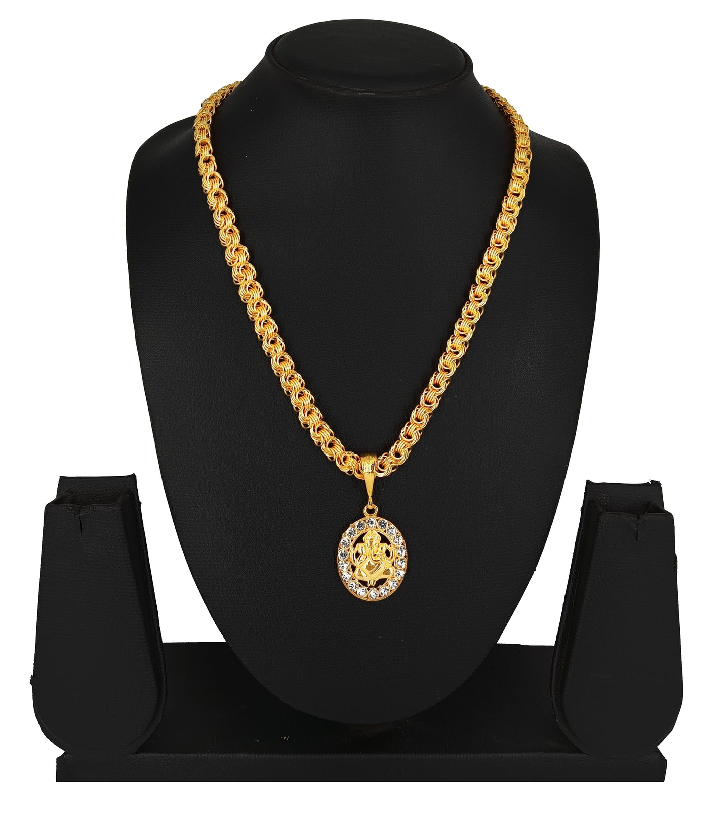 Luxurious Men's Gold Plated Pendant With Chain Vol 6