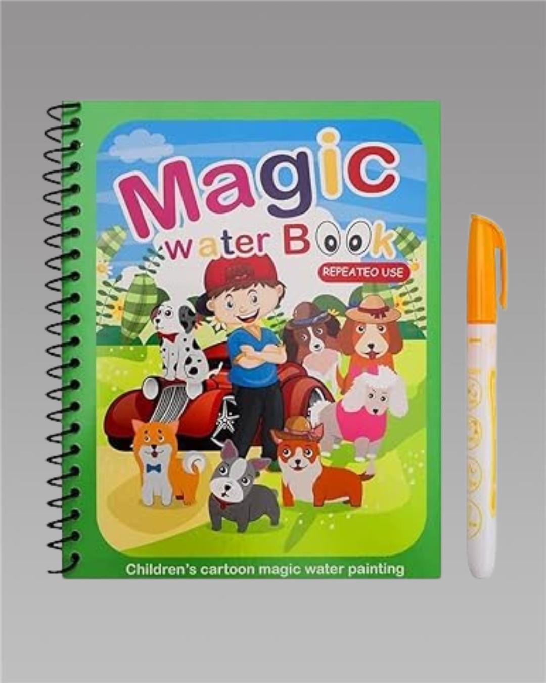 Reusable Magic Water Quick Dry Book Water Coloring Book