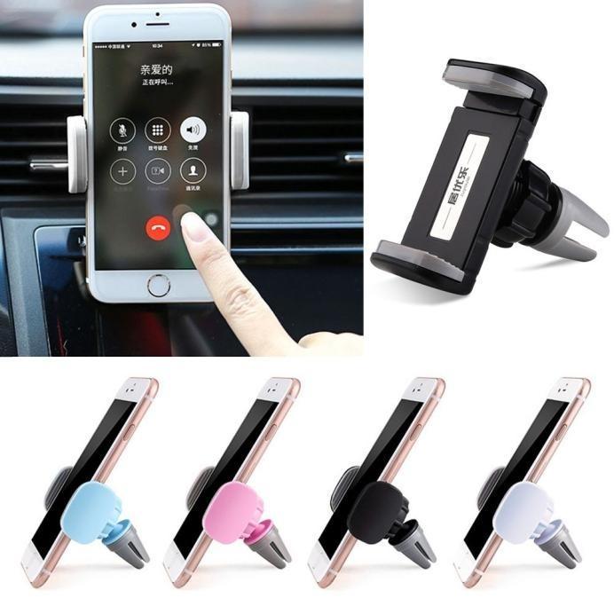 Car phone holder with air vent attachment