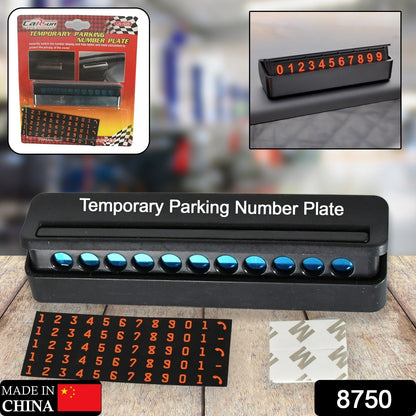 Temporary Car Parking Mobile Number Display with Magnetic Numbers Stickers,Car Parking Magnetic Mobile/Telephone Number Plate (1Pc)  