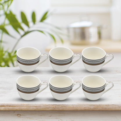 Ceramic Tea / cups and Saucer / Rakabi Set of 12 Pcs