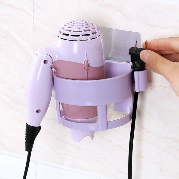 Hair dryer holder functionality