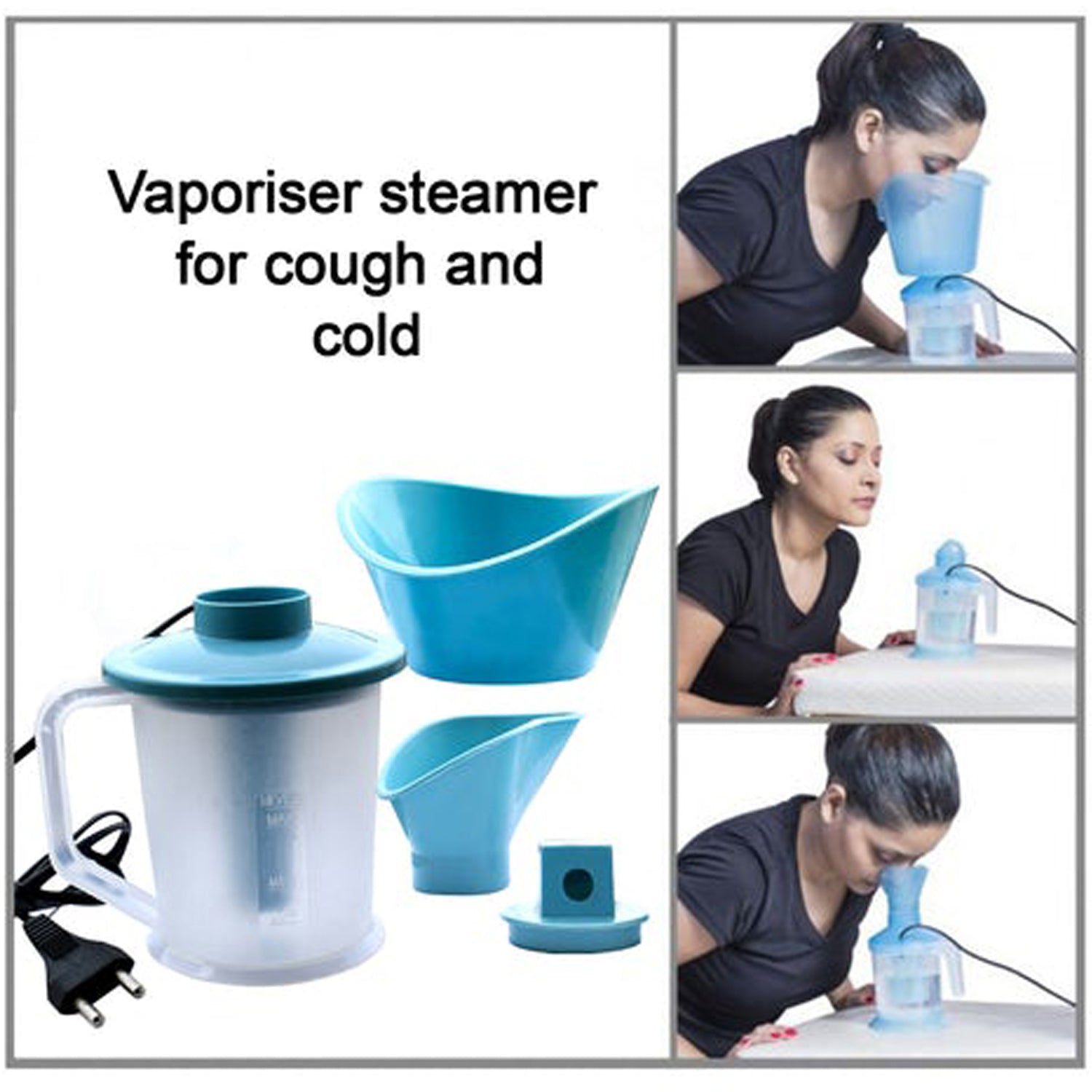 3 in 1 vaporizer for inhaling, ideal for cold and discomfort relief.