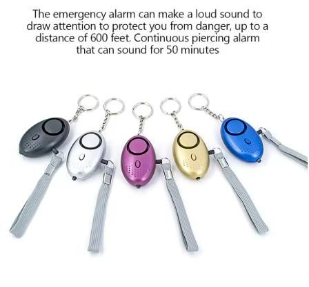 Alarm Keychain Safety Personal Keyring Emergency Warning Sound Equipment