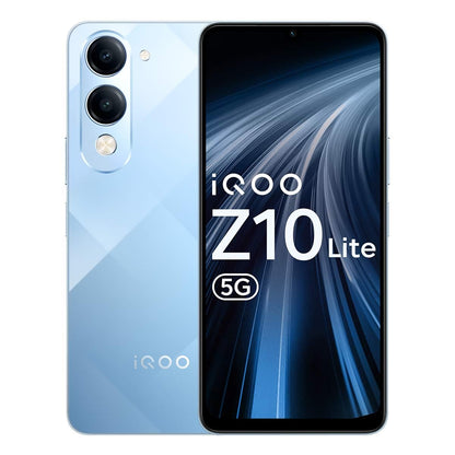 iQOO Z10 Lite 5G (Cyber Green, 6GB RAM, 128GB Storage) | 6000 mAh Battery | Dimensity 6300 5G Processor with 433K+* AnTuTu Score | IP64 Rated & Military Grade Shock-Resistance*