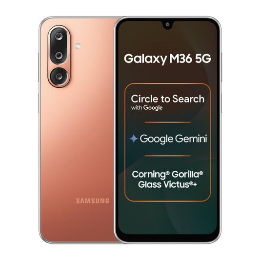 Samsung Galaxy M36 5G (Serene Green, 6 GB RAM, 128 GB Storage)| Circle to Search| Google Gemini| Corning Gorilla Glass Victus+| 7.7mm Slim| AI Enhanced 50 MP OIS Triple Camera| Unmatched Nightography