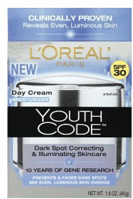 L'Oreal Youth Code Dark Spot Correction Day Cream Spf 30 (pack of 2)