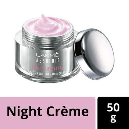 Lakmé Absolute Perfect Radiance Skin lightening/Brightening Night Creme 50 g And POND'S Age Miracle Wrinkle Corrector SPF 18 PA++ Day Cream 50 g
