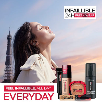L'Oreal Paris Infallible 24H Fresh Wear Foundation in a Powder, 120 Vanilla, 9g