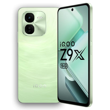 iQOO Z9x 5G (Tornado Green, 6GB RAM, 128GB Storage) | Snapdragon 6 Gen 1 with 560k+ AnTuTu Score | 6000mAh Battery with 7.99mm Slim Design | 44W FlashCharge