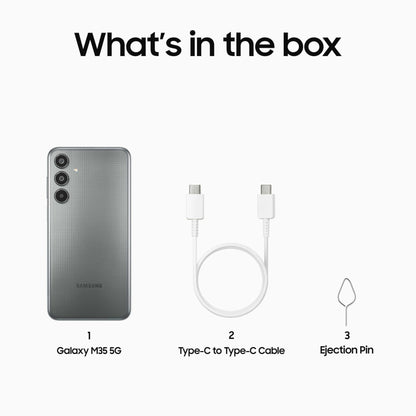 Samsung Galaxy M35 5G (Daybreak Blue,6GB RAM,128GB Storage)| Corning Gorilla Glass Victus+| AnTuTu Score 595K+ | Vapour Cooling Chamber | 6000mAh Battery | 120Hz Super AMOLED Display| Without Charger