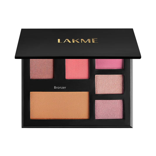 Lakme Glitterati Face Palette-Day Queen, multitasking pallete, high pigment payoff