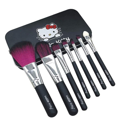 BELLAS Women's & Girl's TYA 6155 Multicolour Makeup Kit and 7 Black Makeup Brushes Set, 3in1 Eyeliner,Mascara,Eyebrow Pencil with 2 Pink Beauty Blenders - (Pack of 13)