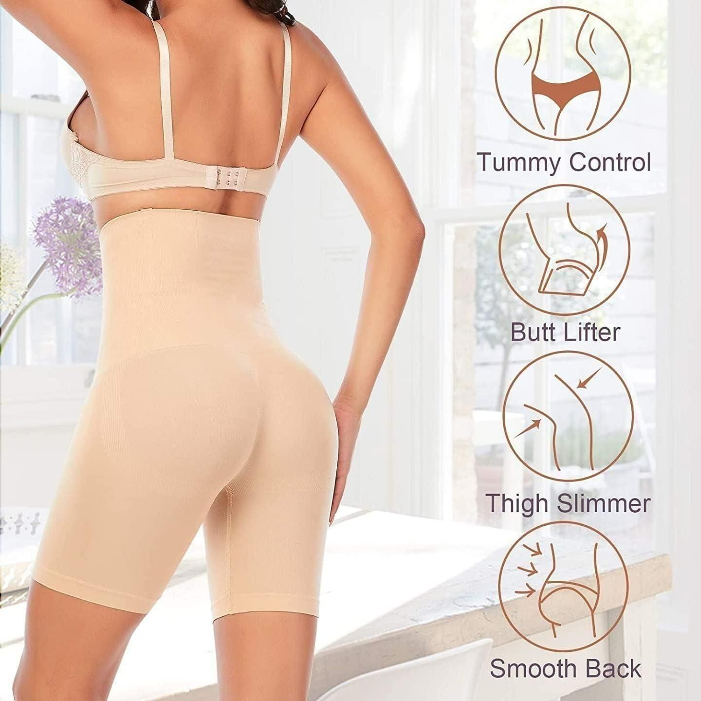 BD 4-in-1 Shaper - Quick Slim Shape Wear Tummy, Back, Thighs, Hips - Black/Efffective Seamless Tummy Tucker