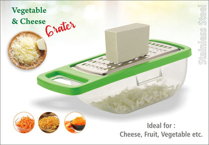 Cheese Grater / Slicer / Chopper With Stainless Steel Blades