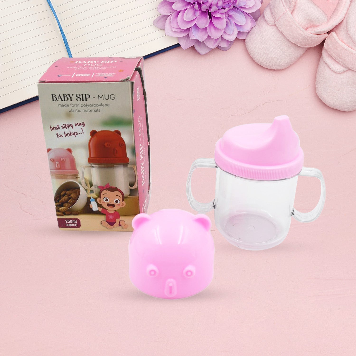 Baby sippy cup, leakproof, 250 ml