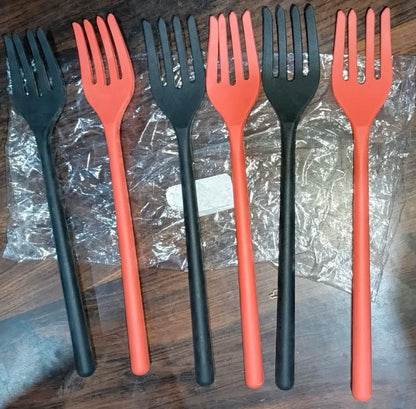 Silicone Flexible Forks, Silicone Cooking Fork Heat Resistant, Multifunctional Nonstick Blending Fork (6 Pcs)