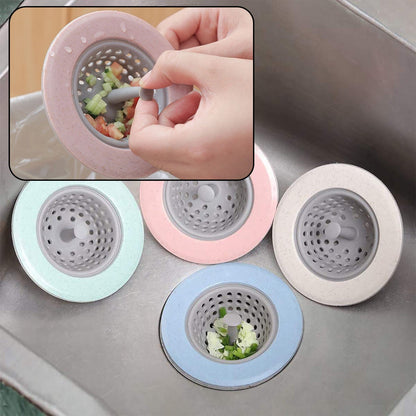 Kitchen sink strainer, silicone with fine mesh