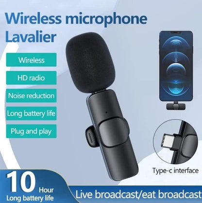 IMPORTED WIRELESS LAVALIER MICROPHONE AUDIO VIDEO RECORDING