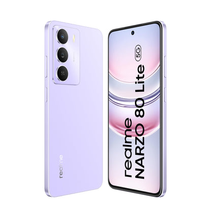 realme NARZO 80 Lite 5G (Onyx Black, 6GB+128GB) | 6000mAh Long-Lasting Battery | MediaTek Dimensity 6300 5G | AI Assist | IP64 Rated Water & Dust Resistance | Military-Grade Durability