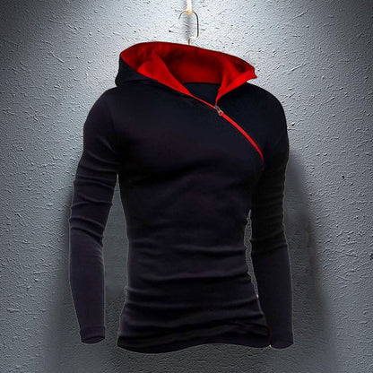 Mens Casual Cotton Color Block Hoodies