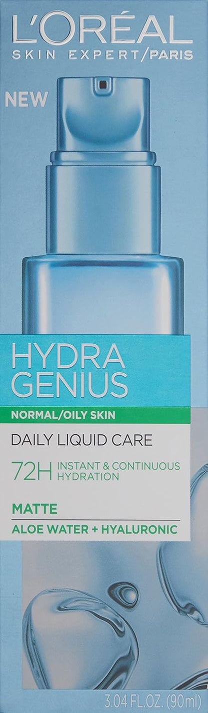 L'Oreal Paris Hydra Genius Daily Liquid Care, Normal/Oily Skin, 3.04 fl. oz.
