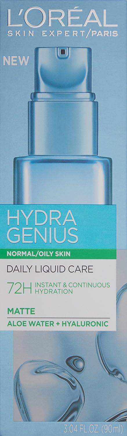 L'Oreal Paris Hydra Genius Daily Liquid Care, Normal/Oily Skin, 3.04 fl. oz.