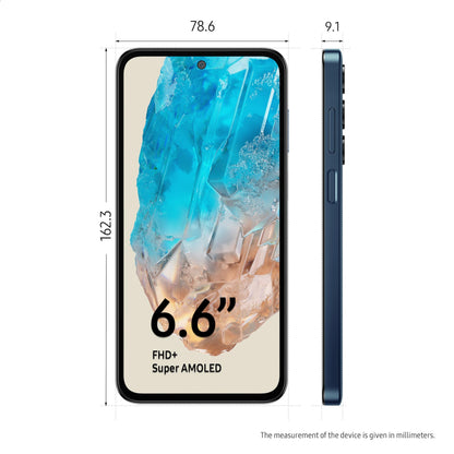 Samsung Galaxy M35 5G (Daybreak Blue,6GB RAM,128GB Storage)| Corning Gorilla Glass Victus+| AnTuTu Score 595K+ | Vapour Cooling Chamber | 6000mAh Battery | 120Hz Super AMOLED Display| Without Charger