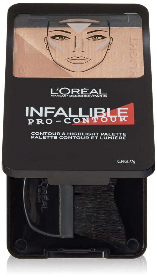 L'Oreal Paris Infallible Pro Contour Palette, 814 Beige Medium, 7g