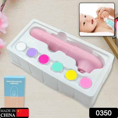 6 in1 Electric Manicure Nail Sharpener for Babies and Children Baby Nail Cutter Manicure with 6 Grinding Heads, Electric Baby Nail File Electric Nail Clipper Toddler Nail Scissors Dropshipping