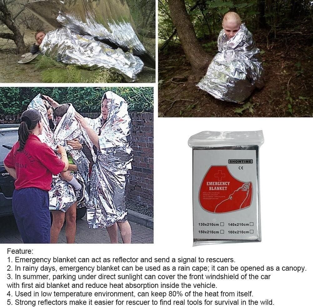 Multifunctional Rescue Foil Heat Blankets (Pack of 2)