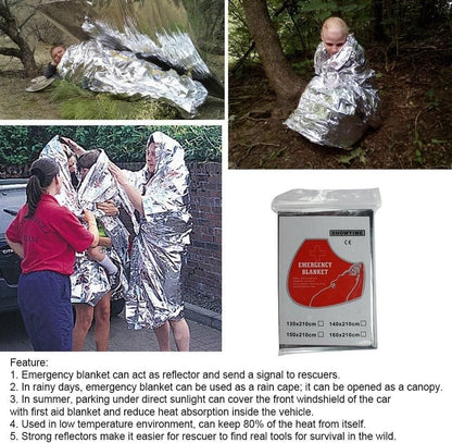 Multifunctional Rescue Foil Heat Blankets (Pack of 2)