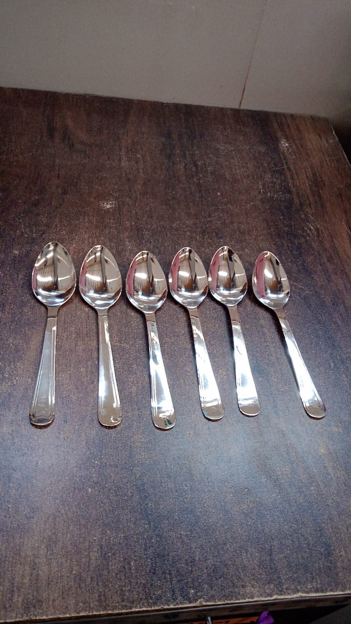 Big Dinner Spoons, 6 Pieces stainless Steel Table Spoon