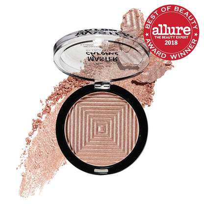 Maybelline New York The Blushed Nudes Palette Eyeshadow, 9g and Maybelline New York Face Studio Master Chrome Metallic Highlighter, Molten Rose Gold, 6.7g