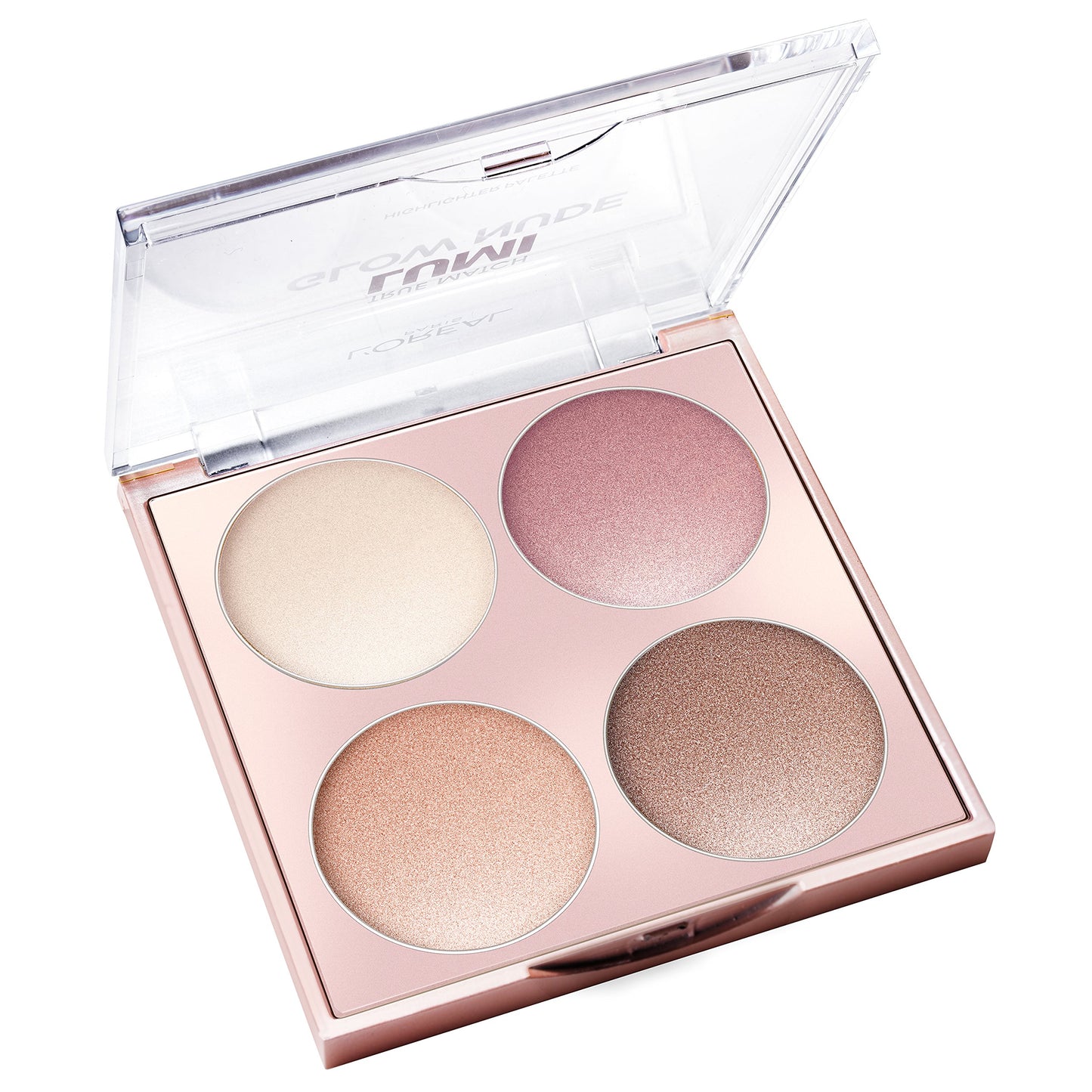 L'Oreal Paris Makeup True Match Lumi Glow Nude Highlighter Palette, customizable glow palette, highlighter, bronzer and blush, for a natural, illuminated look, 2 universal shades, Sun-Kissed, 0.
